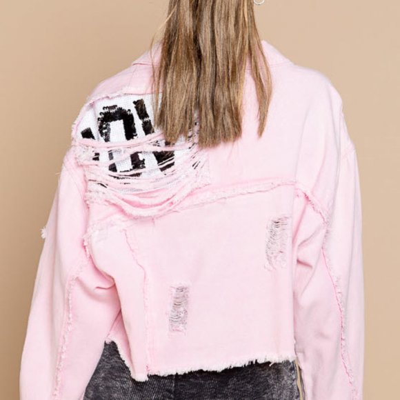 Love Denim Jacket - Candy Pink - Picture 1 of 13